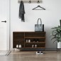 vidaXL Mueble zapatero madera contrachapada roble marrón 102x36x60 cm vidaXL Mueble zapatero madera contrachapada roble marrón 102x36x60 cm