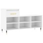 vidaXL Mueble zapatero madera contrachapada blanco 102x36x60 cm vidaXL Mueble zapatero madera contrachapada blanco 102x36x60 cm