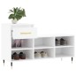 vidaXL Mueble zapatero madera contrachapada blanco 102x36x60 cm vidaXL Mueble zapatero madera contrachapada blanco 102x36x60 cm