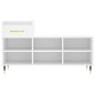 vidaXL Mueble zapatero madera contrachapada blanco 102x36x60 cm vidaXL Mueble zapatero madera contrachapada blanco 102x36x60 cm
