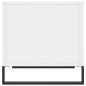 vidaXL Mesa de centro madera contrachapada blanco brillo 60x44,5x45 cm