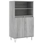 vidaXL Aparador alto de madera contrachapada gris Sonoma 60x36x110 cm vidaXL Aparador alto de madera contrachapada gris Sonoma 60x36x110 cm