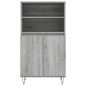 vidaXL Aparador alto de madera contrachapada gris Sonoma 60x36x110 cm vidaXL Aparador alto de madera contrachapada gris Sonoma 60x36x110 cm