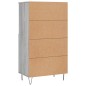 vidaXL Aparador alto de madera contrachapada gris Sonoma 60x36x110 cm vidaXL Aparador alto de madera contrachapada gris Sonoma 60x36x110 cm