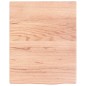 vidaXL Encimera de baño madera maciza tratada marrón claro 40x50x2 cm vidaXL Encimera de baño madera maciza tratada marrón claro 40x50x2 cm