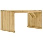 vidaXL Comedor de jardín 5 pzas con cojines madera de pino impregnada