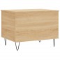 vidaXL Mesa de centro madera contrachapada roble Sonoma 60x44,5x45 cm vidaXL Mesa de centro madera contrachapada roble Sonoma 60x44,5x45 cm