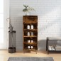 vidaXL Mueble zapatero madera contrachapada roble ahumado 40x36x105 cm vidaXL Mueble zapatero madera contrachapada roble ahumado 40x36x105 cm