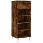 vidaXL Mueble zapatero madera contrachapada roble ahumado 40x36x105 cm vidaXL Mueble zapatero madera contrachapada roble ahumado 40x36x105 cm