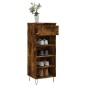 vidaXL Mueble zapatero madera contrachapada roble ahumado 40x36x105 cm vidaXL Mueble zapatero madera contrachapada roble ahumado 40x36x105 cm