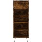vidaXL Mueble zapatero madera contrachapada roble ahumado 40x36x105 cm vidaXL Mueble zapatero madera contrachapada roble ahumado 40x36x105 cm