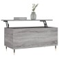 vidaXL Mesa de centro madera contrachapada gris Sonoma 90x44,5x45 cm vidaXL Mesa de centro madera contrachapada gris Sonoma 90x44,5x45 cm