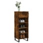 vidaXL Mueble zapatero madera contrachapada roble ahumado 40x36x105 cm vidaXL Mueble zapatero madera contrachapada roble ahumado 40x36x105 cm
