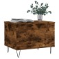 vidaXL Mesa de centro madera contrachapada roble ahumado 60x44,5x45 cm vidaXL Mesa de centro madera contrachapada roble ahumado 60x44,5x45 cm