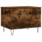vidaXL Mesa de centro madera contrachapada roble ahumado 60x44,5x45 cm vidaXL Mesa de centro madera contrachapada roble ahumado 60x44,5x45 cm