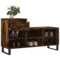 vidaXL Mueble zapatero madera contrachapada roble ahumado 102x36x60 cm