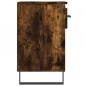 vidaXL Mueble zapatero madera contrachapada roble ahumado 102x36x60 cm