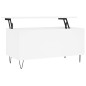 vidaXL Mesa de centro madera contrachapada blanco 90x44,5x45 cm vidaXL Mesa de centro madera contrachapada blanco 90x44,5x45 cm