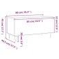 vidaXL Mesa de centro madera contrachapada blanco 90x44,5x45 cm vidaXL Mesa de centro madera contrachapada blanco 90x44,5x45 cm