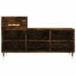 vidaXL Mueble zapatero madera contrachapada roble ahumado 102x36x60 cm vidaXL Mueble zapatero madera contrachapada roble ahumado 102x36x60 cm