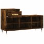 vidaXL Mueble zapatero madera contrachapada roble ahumado 102x36x60 cm vidaXL Mueble zapatero madera contrachapada roble ahumado 102x36x60 cm