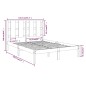 vidaXL Estructura de cama doble madera maciza marrón miel 135x190 cm vidaXL Estructura de cama doble madera maciza marrón miel 135x190 cm