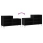 vidaXL Mueble zapatero madera contrachapada negro 102x36x60 cm vidaXL Mueble zapatero madera contrachapada negro 102x36x60 cm