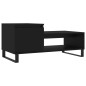 vidaXL Mesa de centro madera contrachapada negro 100x50x45 cm vidaXL Mesa de centro madera contrachapada negro 100x50x45 cm
