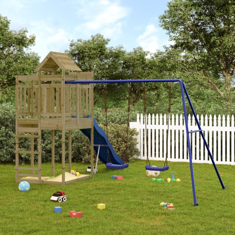 vidaXL Parque infantil de exterior madera de pino impregnada vidaXL Parque infantil de exterior madera de pino impregnada
