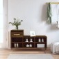vidaXL Mueble zapatero madera contrachapada roble marrón 102x36x60 cm