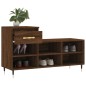 vidaXL Mueble zapatero madera contrachapada roble marrón 102x36x60 cm