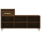 vidaXL Mueble zapatero madera contrachapada roble marrón 102x36x60 cm