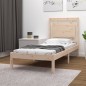 vidaXL Estructura de cama de madera maciza 100x200 cm vidaXL Estructura de cama de madera maciza 100x200 cm