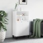 vidaXL Aparador alto madera contrachapada blanco 60x36x110 cm vidaXL Aparador alto madera contrachapada blanco 60x36x110 cm