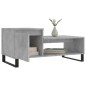 vidaXL Mesa de centro madera contrachapada gris hormigón 100x50x45 cm vidaXL Mesa de centro madera contrachapada gris hormigón 100x50x45 cm