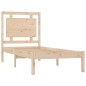 vidaXL Estructura de cama de madera maciza 100x200 cm vidaXL Estructura de cama de madera maciza 100x200 cm