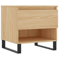 vidaXL Mesa de centro madera de ingeniería roble Sonoma 50x46x50 cm