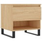 vidaXL Mesa de centro madera de ingeniería roble Sonoma 50x46x50 cm vidaXL Mesa de centro madera de ingeniería roble Sonoma 50x46x50 cm