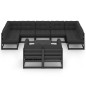 vidaXL Set de muebles de jardín 10 pzas con cojines madera pino negro vidaXL Set de muebles de jardín 10 pzas con cojines madera pino negro
