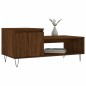 vidaXL Mesa de centro madera contrachapada roble marrón 100x50x45 cm
