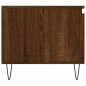 vidaXL Mesa de centro madera contrachapada roble marrón 100x50x45 cm