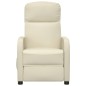 vidaXL Sillón de masaje eléctrico cuero sintético crema vidaXL Sillón de masaje eléctrico cuero sintético crema