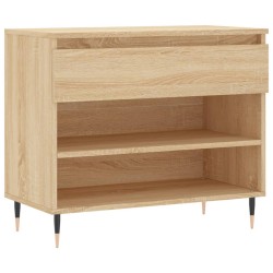 vidaXL Mueble zapatero madera contrachapada roble Sonoma 70x36x60 cm