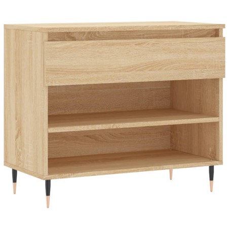vidaXL Mueble zapatero madera contrachapada roble Sonoma 70x36x60 cm