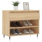 vidaXL Mueble zapatero madera contrachapada roble Sonoma 70x36x60 cm vidaXL Mueble zapatero madera contrachapada roble Sonoma 70x36x60 cm