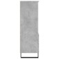 vidaXL Aparador alto madera contrachapada gris hormigón 40x36x110 cm