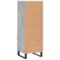 vidaXL Aparador alto madera contrachapada gris hormigón 40x36x110 cm