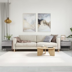 vidaXL Mesas de centro 2 uds madera ingeniería gris Sonoma 50x46x50 cm