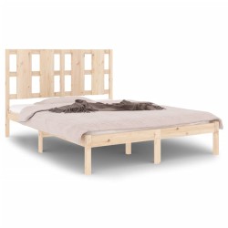vidaXL Estructura de cama madera maciza de pino 140x200 cm