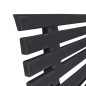 vidaXL Banco de jardín 145,5 cm plástico gris antracita vidaXL Banco de jardín 145,5 cm plástico gris antracita